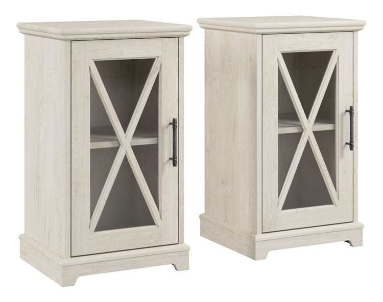 Small Farmhouse End Table with Storage - Set of 2 by Bush