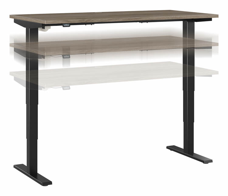 60in W x 30in D Electric Height Adjustable Standing Desk by Bush