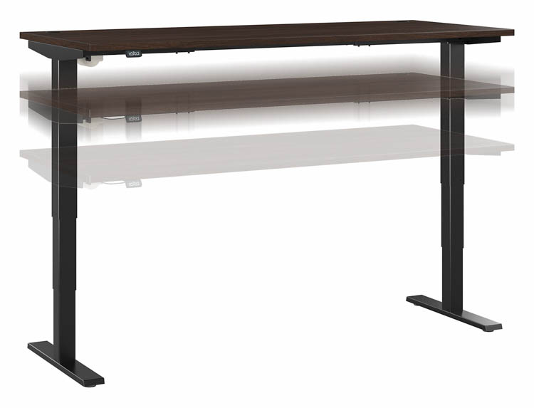 72in W x 30in D Electric Height Adjustable Standing Desk by Bush