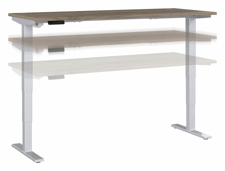 6ft W x 30in D Height Adjustable Standing Desk by Bush