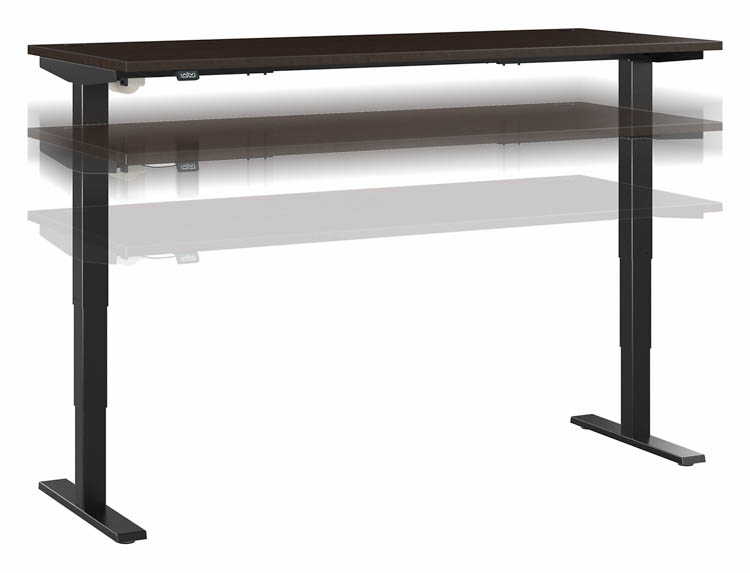 6ft W x 30in D Electric Height Adjustable Standing Desk by Bush