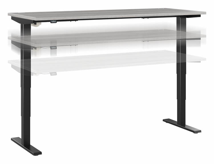 6ft W x 30in D Electric Height Adjustable Standing Desk by Bush