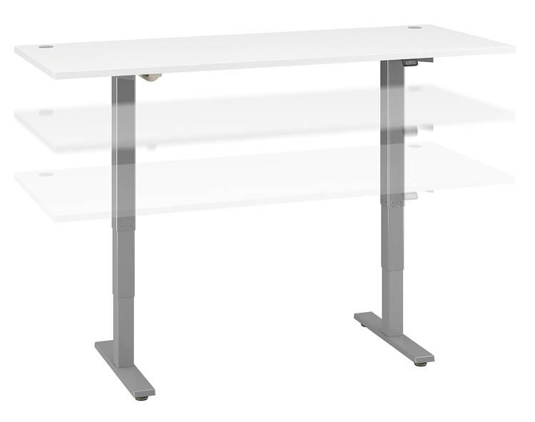 6ft W x 30in D Height Adjustable Standing Desk by Bush