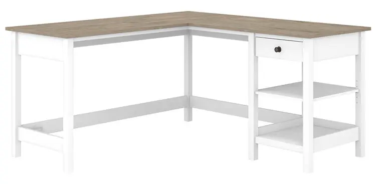 60in W L-Shaped Computer Desk with Storage by Bush