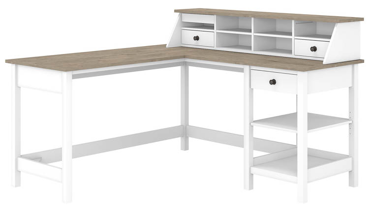 60in W L-Shaped Computer Desk with Desktop Organizer by Bush