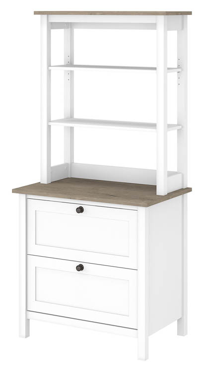 Lateral File Cabinet with Hutch by Bush