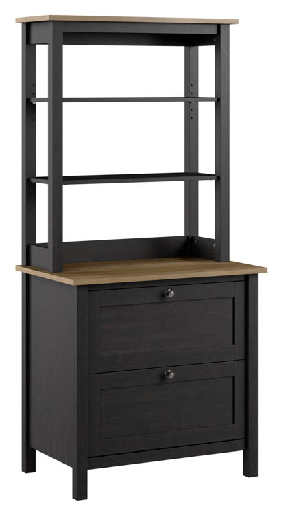 Lateral File Cabinet with Hutch by Bush