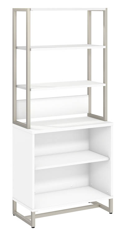 2 Shelf Bookcase with Hutch by Bush