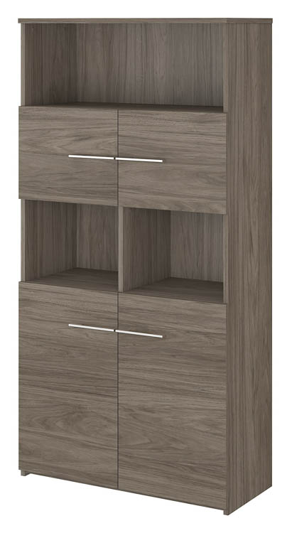 5 Shelf Bookcase with Doors by Bush