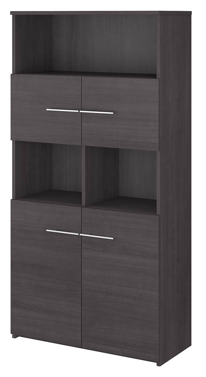 5 Shelf Bookcase with Doors by Bush