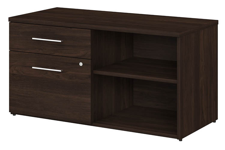 Low Storage Cabinet with Drawers and Shelves by Bush