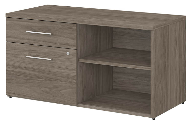 Low Storage Cabinet with Drawers and Shelves by Bush