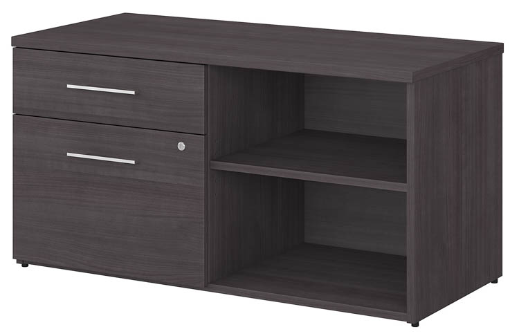 Low Storage Cabinet with Drawers and Shelves by Bush