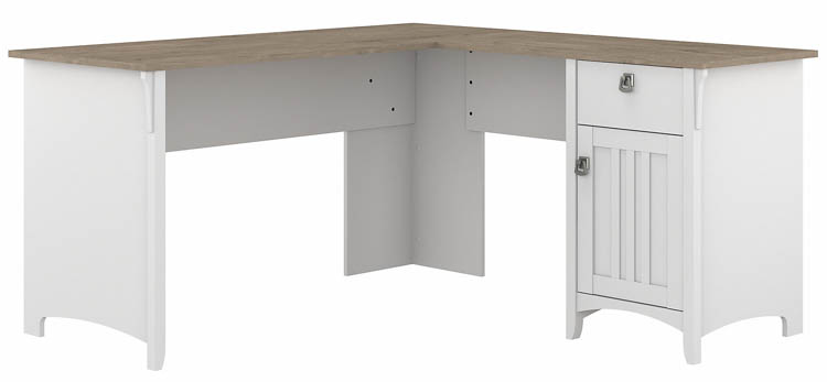 60in W L-Shaped Desk with Storage by Bush