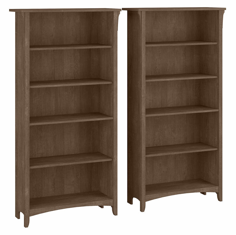 Tall 5 Shelf Bookcase (Set of 2) by Bush