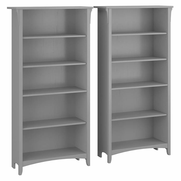 Tall 5 Shelf Bookcase (Set of 2) by Bush