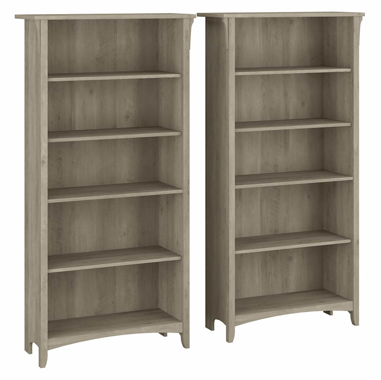 Tall 5 Shelf Bookcase (Set of 2) by Bush