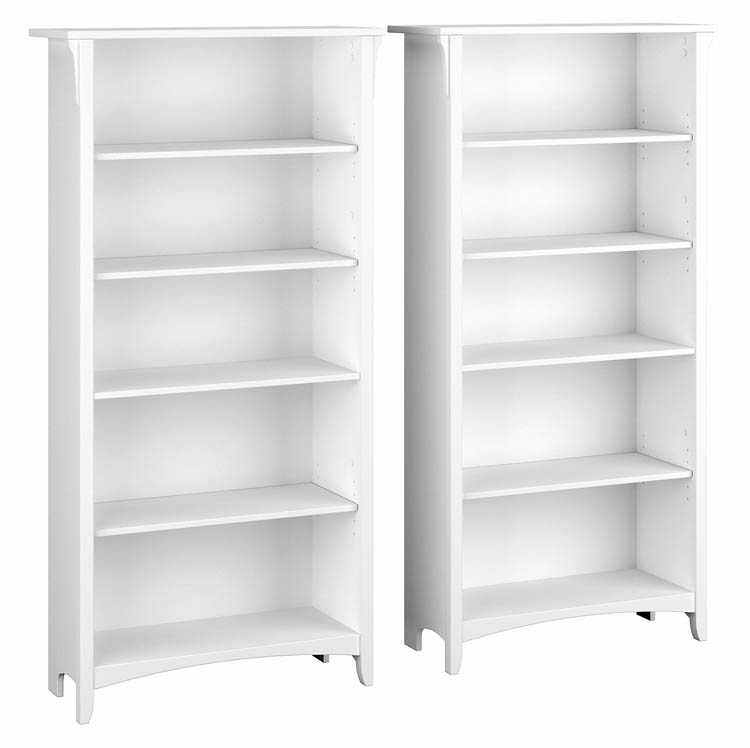 Tall 5 Shelf Bookcase (Set of 2) by Bush