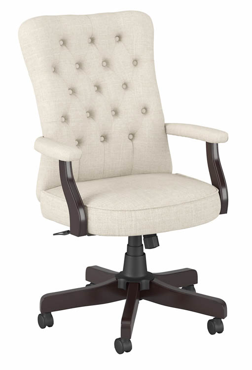 High Back Tufted Office Chair with Arms by Bush