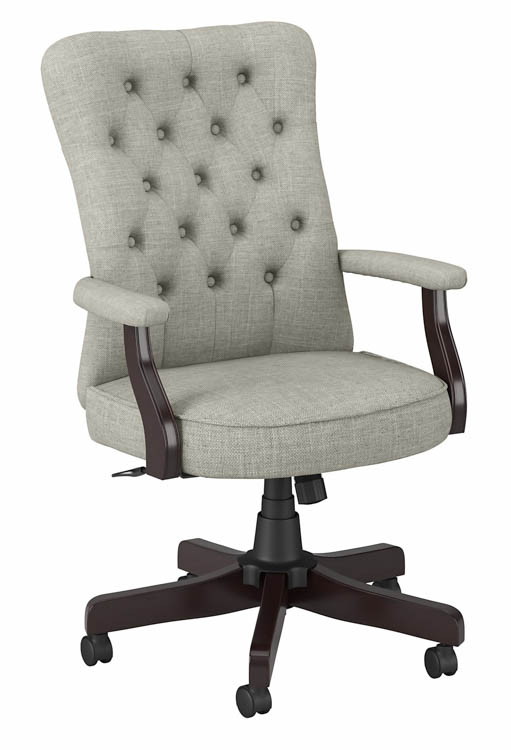 High Back Tufted Office Chair with Arms by Bush