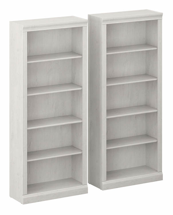 Tall 5 Shelf Bookcases (Set of 2) by Bush