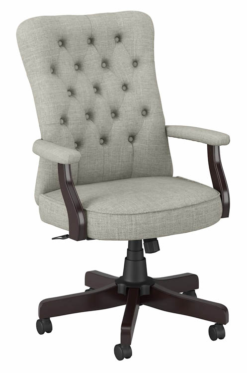 High Back Tufted Office Chair with Arms by Bush