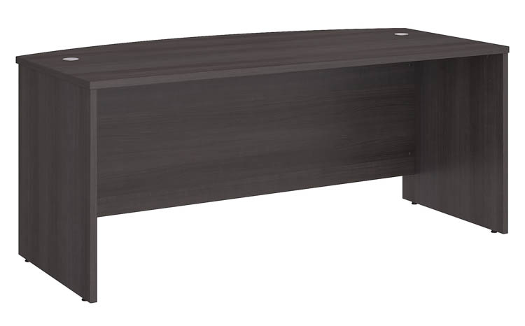 72in W x 36in D Bow Front Desk by Bush