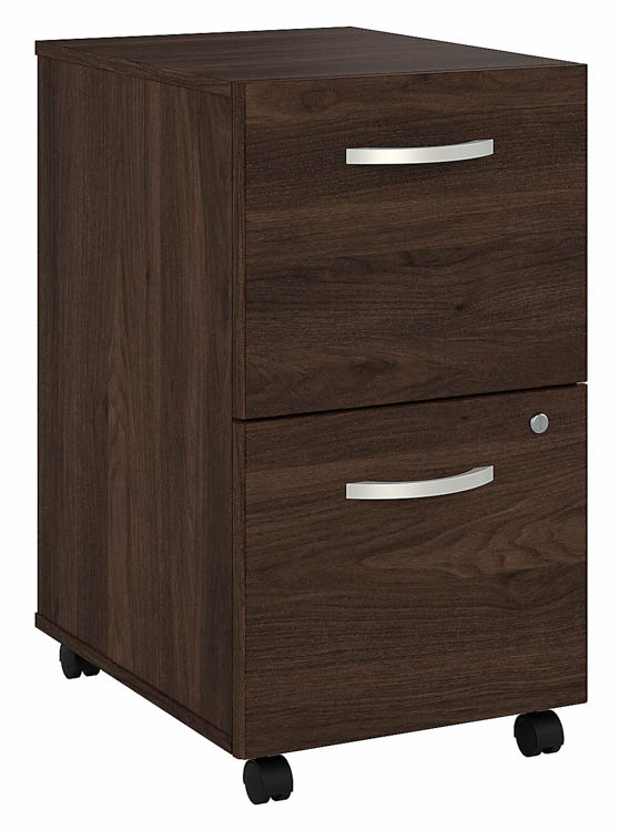 2 Drawer Mobile File Cabinet - Assembled by Bush