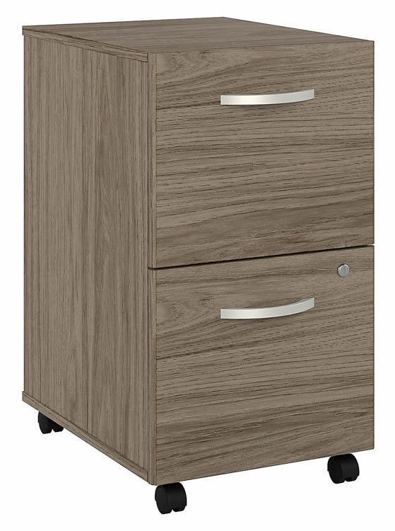 2 Drawer Mobile File Cabinet - Assembled by Bush