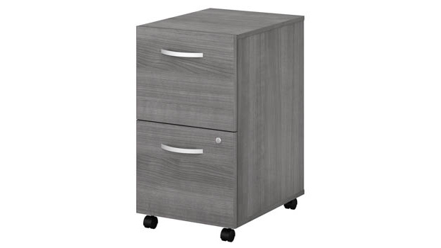 2 Drawer Mobile File Cabinet - Assembled by Bush Furniture