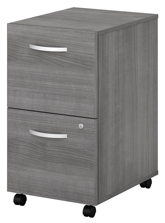 2 Drawer Mobile File Cabinet - Assembled by Bush
