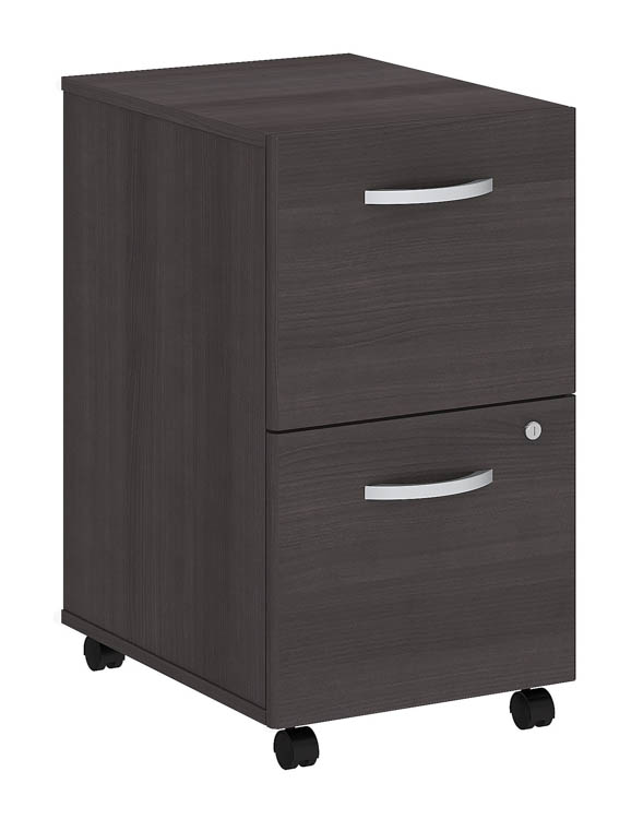 2 Drawer Mobile File Cabinet - Assembled by Bush