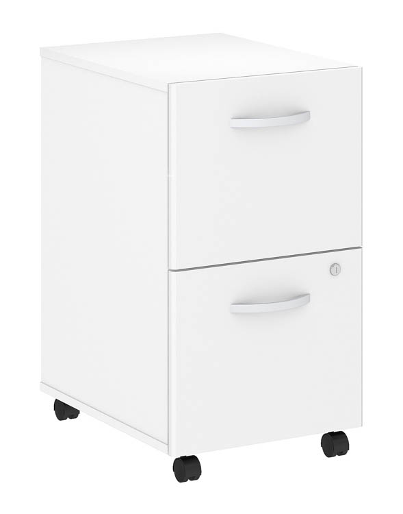 2 Drawer Mobile File Cabinet - Assembled by Bush