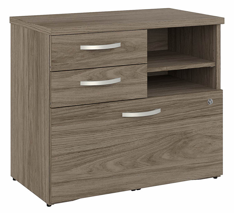 Office Storage Cabinet with Lateral File, Drawers and Shelves - Assembled by Bush