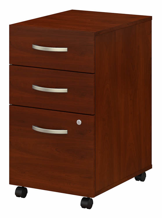 3 Drawer Mobile File Cabinet - Assembled by Bush