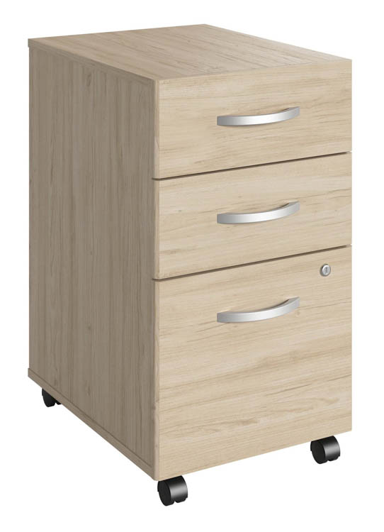 3 Drawer Mobile File Cabinet - Assembled by Bush