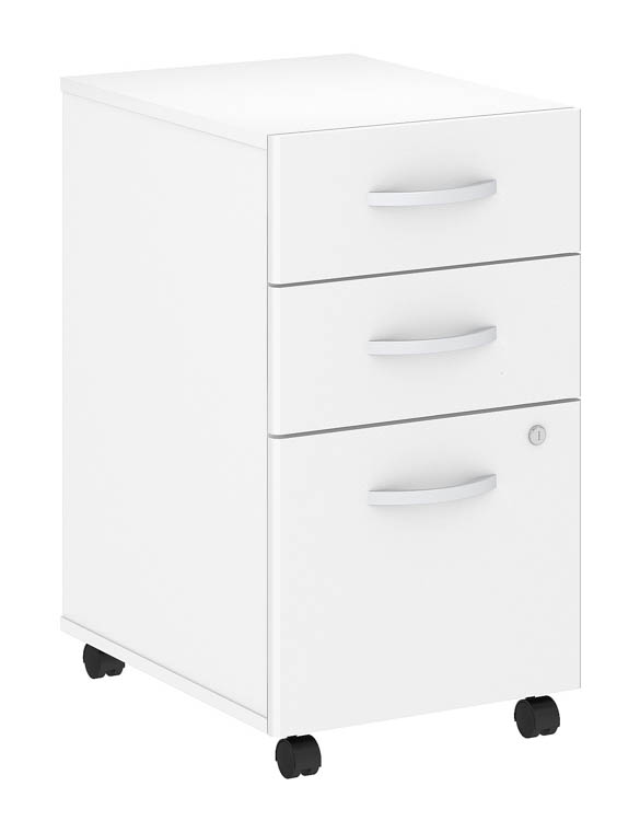 3 Drawer Mobile File Cabinet - Assembled by Bush