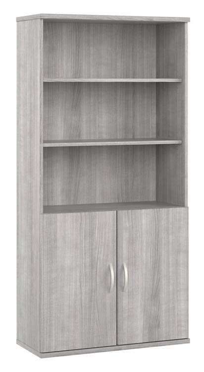 Tall 5 Shelf Bookcase with Doors by Bush