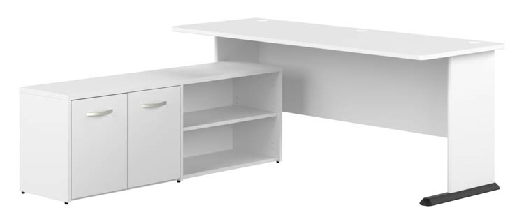 72in W L-Shaped Gaming Desk with Storage by Bush