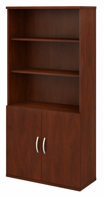 5 Shelf Bookcase with Doors by Bush