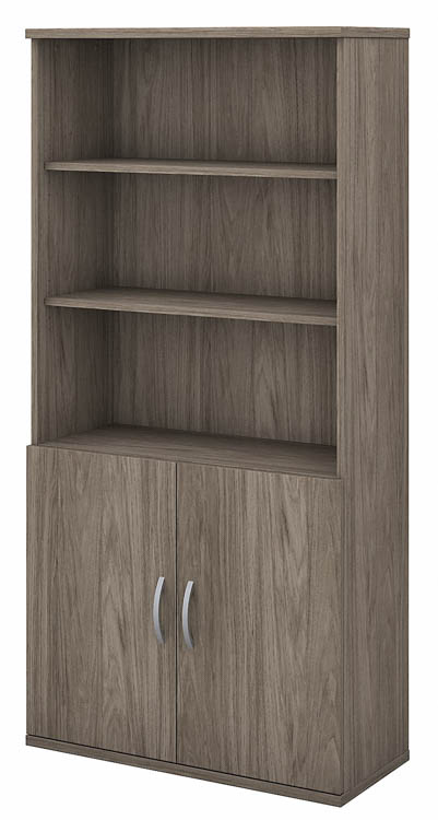 5 Shelf Bookcase with Doors by Bush