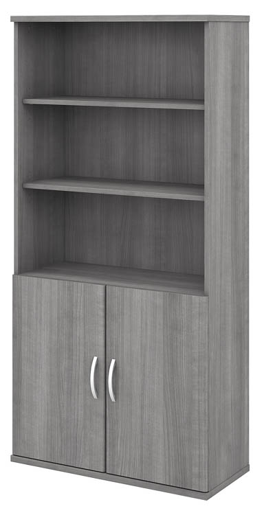 5 Shelf Bookcase with Doors by Bush