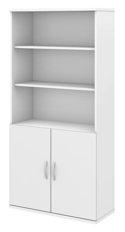 5 Shelf Bookcase with Doors by Bush