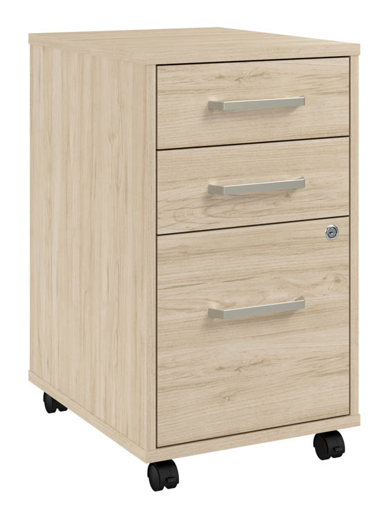 3 Drawer Mobile File Cabinet (Assembled) by Bush