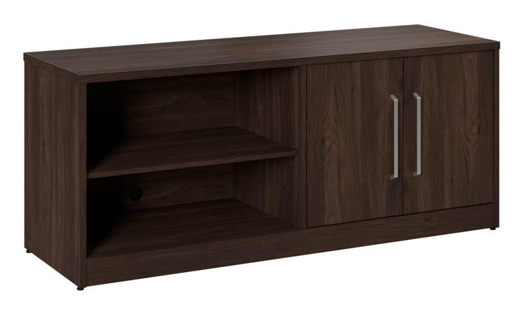 Low Storage Cabinet with Doors and Shelves by Bush