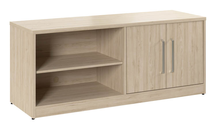 Low Storage Cabinet with Doors and Shelves by Bush