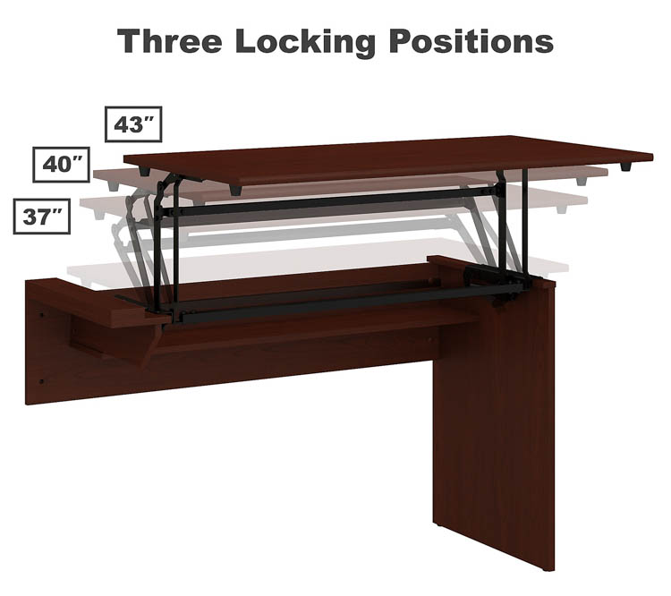 42 W 3 Position Sit to Stand Desk Return by Bush