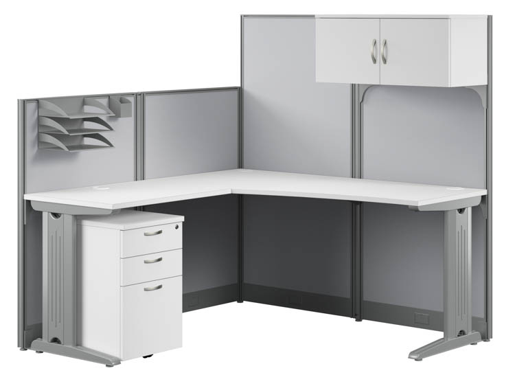 L-Workstation with Storage by Bush