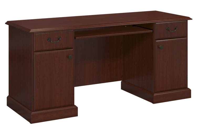 Computer Desk with Storage and Keyboard Tray by Bush