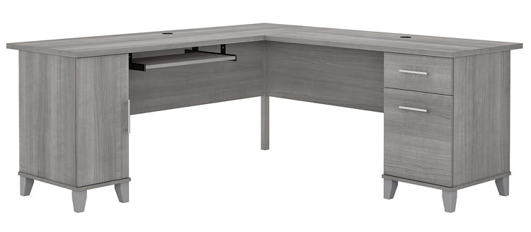 72in W L-Shaped Desk with Storage by Bush